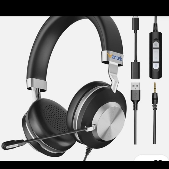 Wantek 882M Headset USB/Type-C/3.5mm with Microphone Noise
Cancelling Headphone - Picture 1 of 10